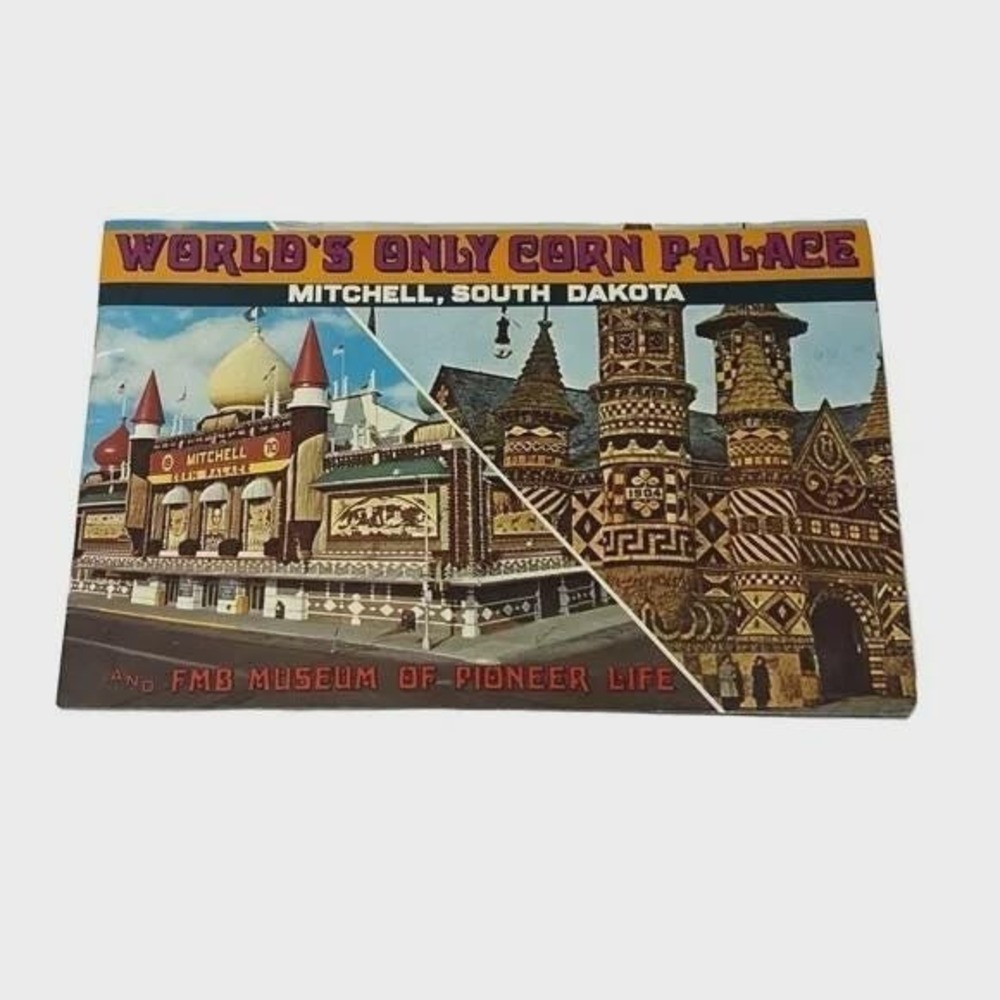 Worlds Only Corn Palace Mitchell South Dakota Vintage Travel Brochure 1971